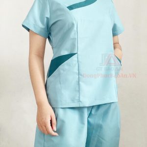 Nhận may Scrubs đồng phục điều dưỡng nữ theo yêu cầu TPHCM - Mẫu quần áo blouse điều dưỡng Chấn Văn