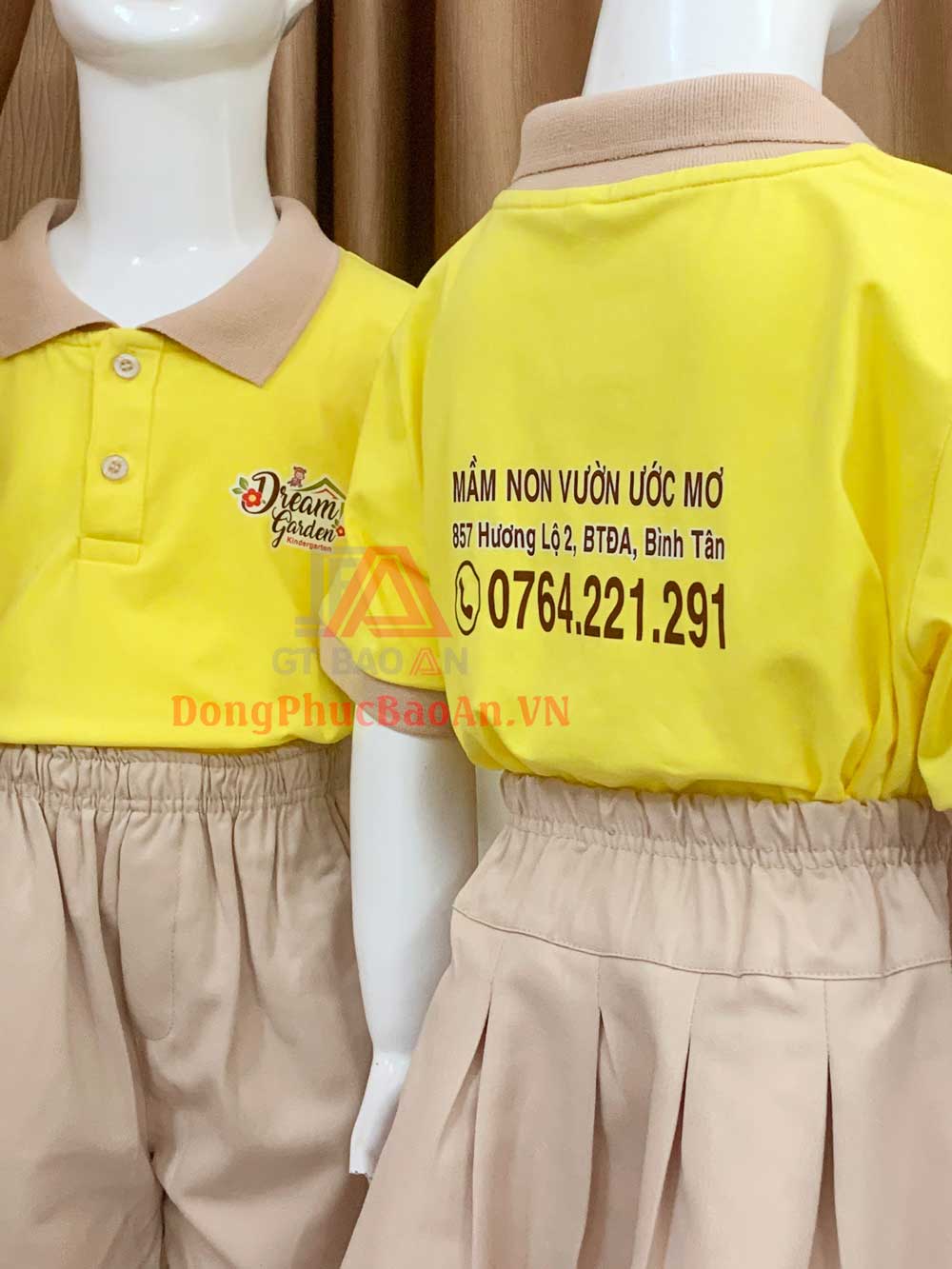 Xưởng may đồng phục mầm non TPHCM quận Bình Tân - Mẫu đồng phục Mầm Non Vườn Ước Mơ