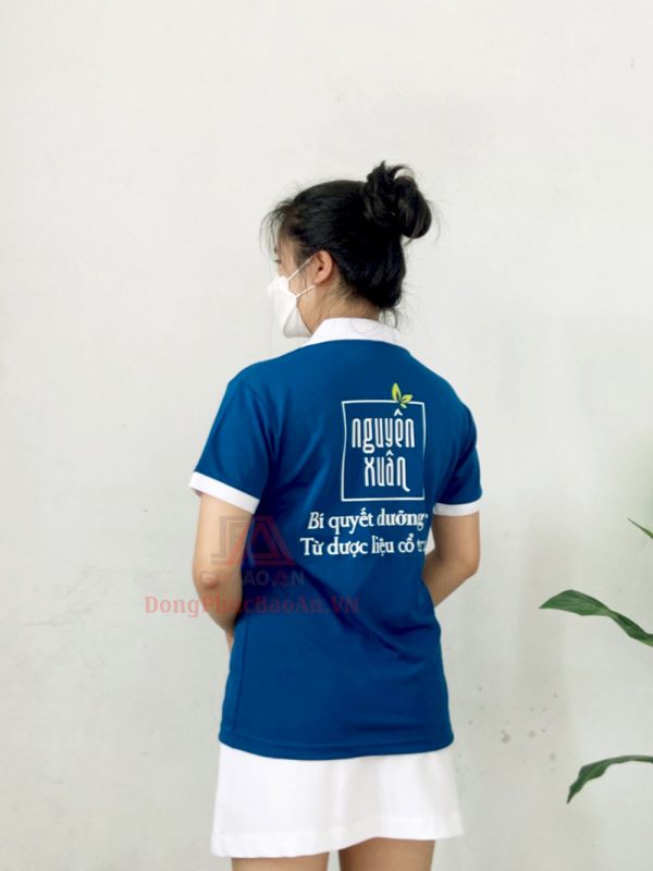 Nhận đặt áo thun đồng phục TPHCM theo yêu cầu - Mẫu áo đồng phục công ty đẹp Dược Hoa Linh