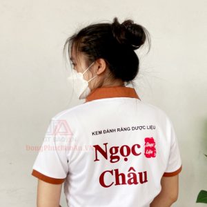 Nhận đặt áo thun đồng phục TPHCM theo yêu cầu - Mẫu áo đồng phục công ty đẹp Dược Hoa Linh