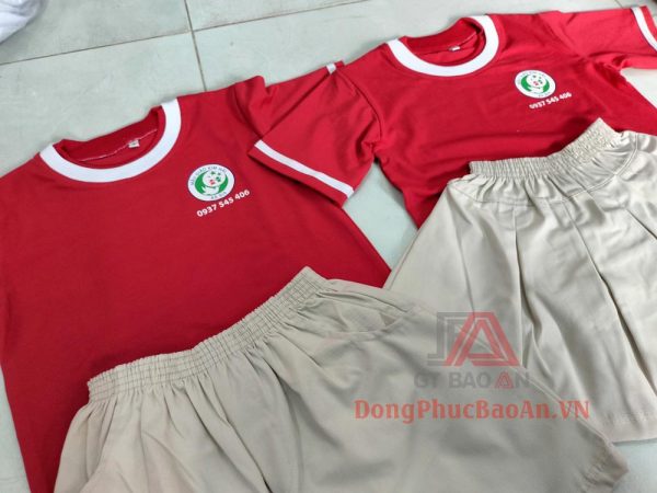 Đồng phục mầm non đẹp cho bé trường mẫu giáo Kim Hải