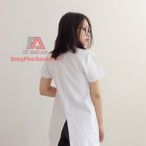[Có Sẵn] Mẫu đồng phục áo blouse trắng cao cấp dành cho điều dưỡng - Chất liệu Cotton Hàn