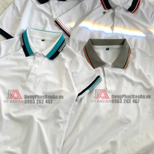 5+ mẫu áo thun đồng phục có cổ mới nhất, áo thun đồng phục nam nữ đẹp 2022