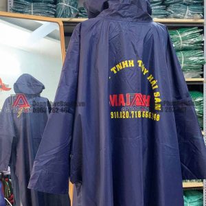 May áo mưa cánh dơi quà tặng của công ty thủy hải sản Mai Định SEAFOOD