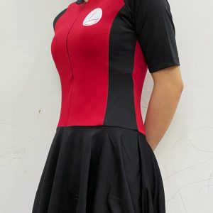 May đồ bơi học sinh nữ đẹp có in logo vải tốt giá rẻ TPHCM - Trường trung học Hoàng Việt