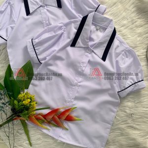 [MAY SẴN] Áo sơ mi trắng cho học sinh cấp 1, áo vải đẹp thoáng mát giá rẻ TPHCM - Hà Nội