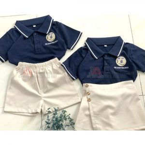 May bộ đồng phục trẻ mầm non đẹp có logo - KIK Group Preschool