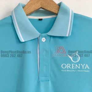 Mẫu áo thun đồng phục mỹ phẩm có logo theo yêu cầu TPHCM - Bình Dương