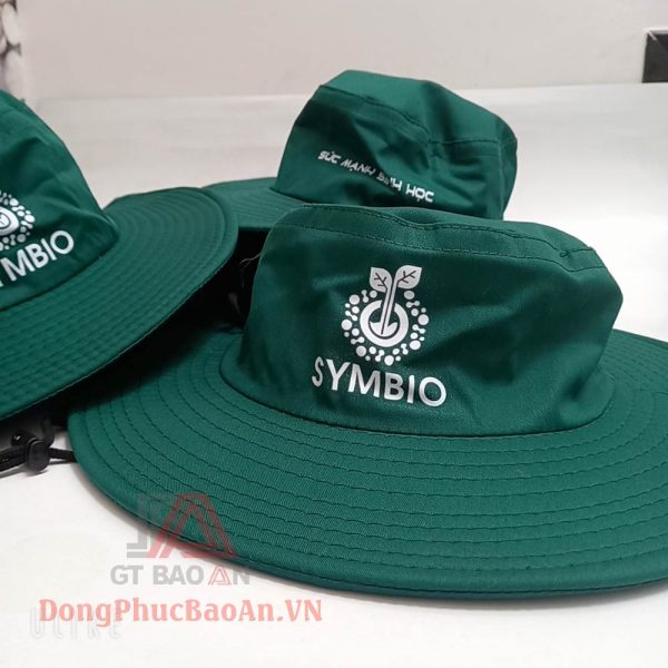 Địa chỉ in thêu logo mũ nón tai bèo vành rộng cho công nhân TPHCM - Đồng Nai