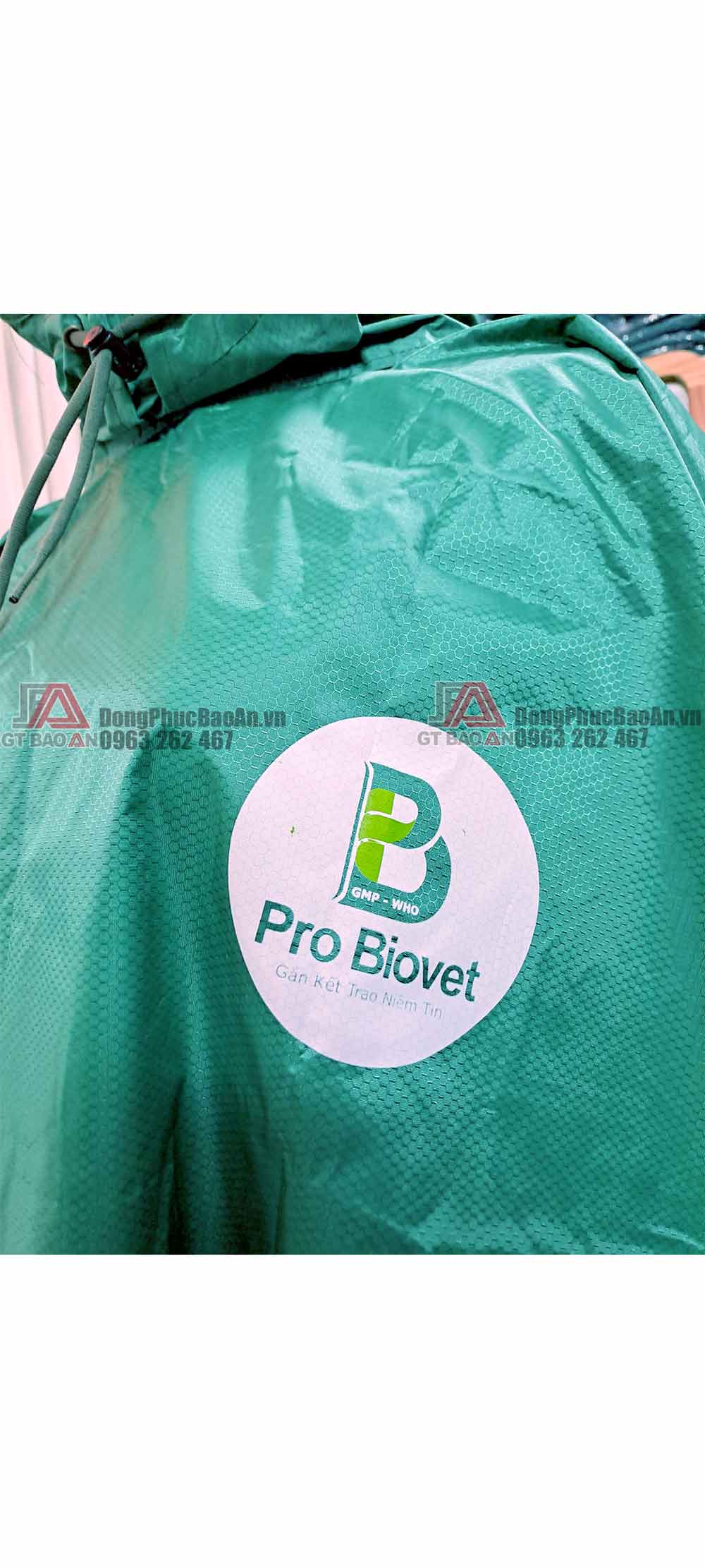 May áo mưa cánh dơi vải vân tổ ong làm quà tặng, quảng cáo in logo giá rẻ - PRO BIOVET