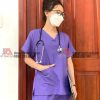 [SALE THÁNG 11 199K] May bộ Scrubs - Đồng phục y tế màu tím cho nữ điều dưỡng, thẩm mỹ viện, spa,..mới nhất 2022