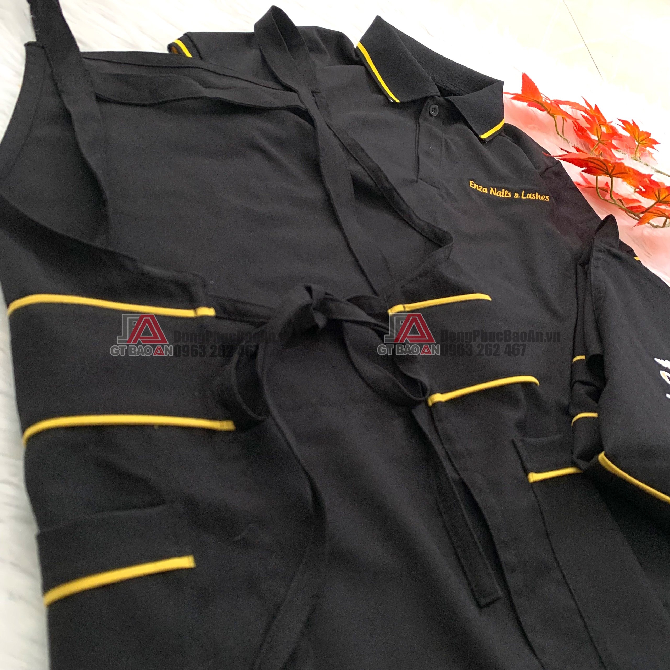 Nhận in thêu tạp dề tiệm nails, spa đẹp chất lượng, giá rẻ TPHCM - CASABELLA Nais & Spa