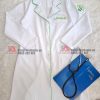 Mẫu áo blouse trắng dược sĩ, y tá nhà thuốc tay dài có logo theo yêu cầu giá rẻ TPHCM - Nhà thuốc Pharm.D