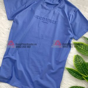 Nhận may áo thun Local Brand có in dập nổi theo yêu cầu TPHCM quận Bình Tân - Good Vibes Mason