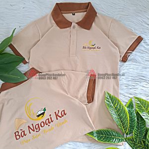 May áo thun đồng phục nhân viên form đẹp, in logo theo yêu cầu TPHCM - Bà Ngoại Ka