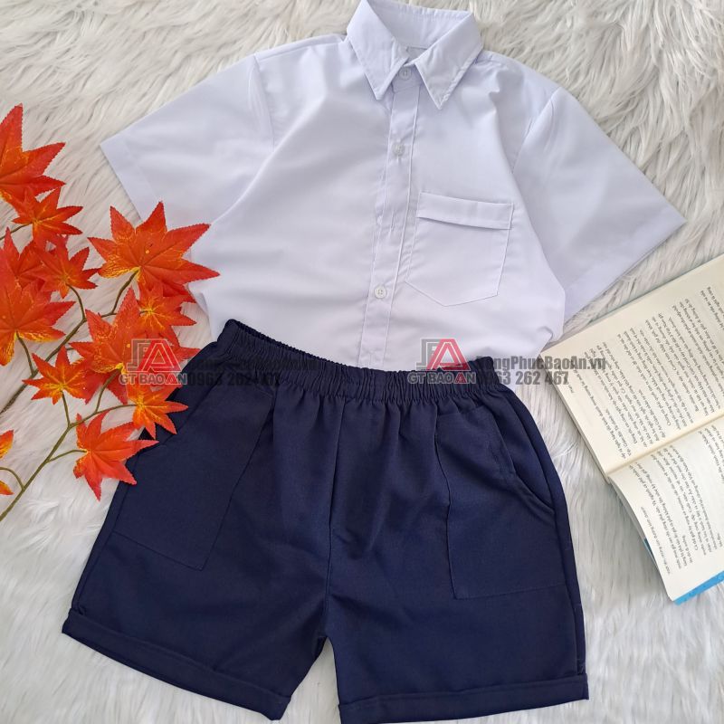 [MAY SẴN] Bộ quần áo đồng phục học sinh nam tiểu học giá rẻ TPHCM quận Bình Tân