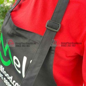 Nhận in logo tạp dề nhân viên quán bền đẹp, chất lượng TPHCM - Meli Food