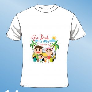 May áo thun trắng in hình nhóm lớp theo yêu cầu, cung cấp phôi áo giá rẻ TPHCM