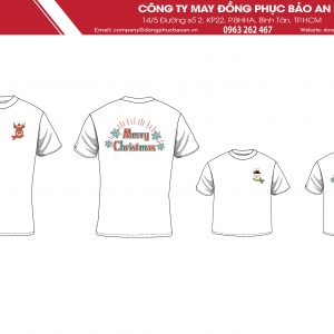 May áo thun gia đình noel đẹp có in hình theo yêu cầu, giá tại xưởng TPHCM - Bình Dương