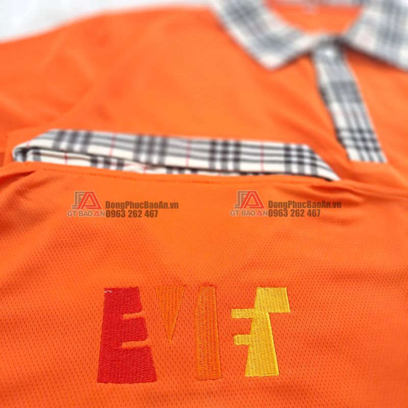 May áo thun cổ sơ mi đồng phục nhân viên có logo giá tốt nhất TPHCM - Công ty E-Viet Solution
