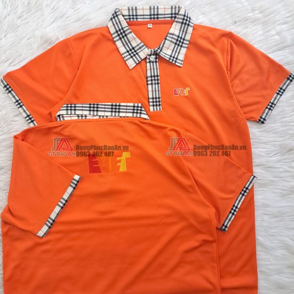 May áo thun cổ sơ mi đồng phục nhân viên có logo giá tốt nhất TPHCM - Công ty E-Viet Solution