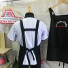 Mẫu tạp dề đeo vai dây chữ H nấu bếp, hair salon, phục vụ, nhận in thêu logo giá rẻ TPHCM