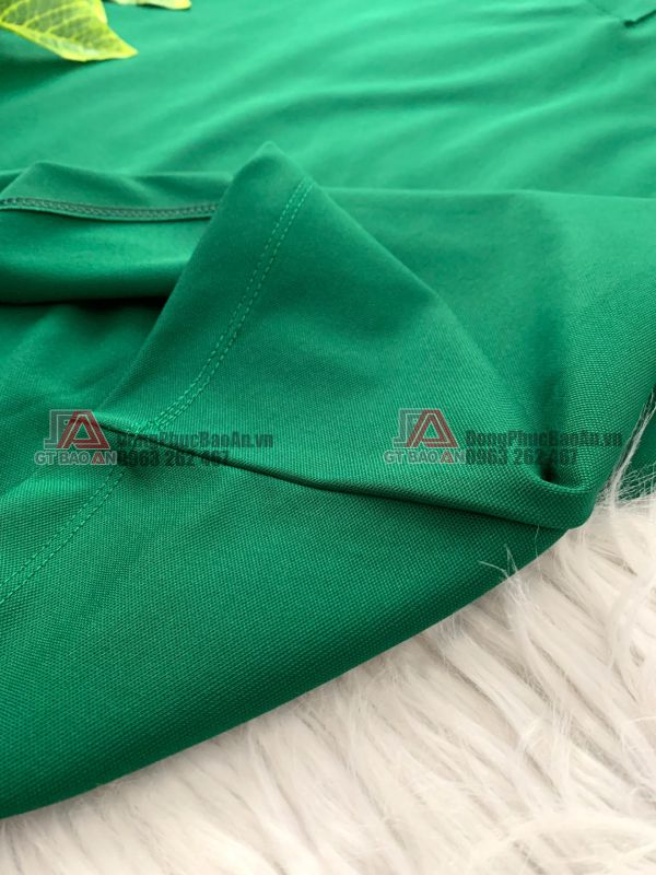 Mẫu áo thun cổ trụ nhân viên phục vụ nhà hàng chuyên nghiệp, vải tốt TPHCM - SABUYA