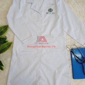 May áo blouse bác sĩ tay dài thẩm mỹ viện, spa cao cấp giá tại xưởng TPHCM - MỸ CHI Spa