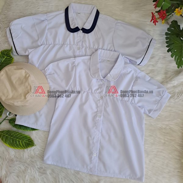 [MAY SẴN] Mẫu áo đồng phục bé gái tiểu học form đẹp giá rẻ TPHCM - Bình Dương