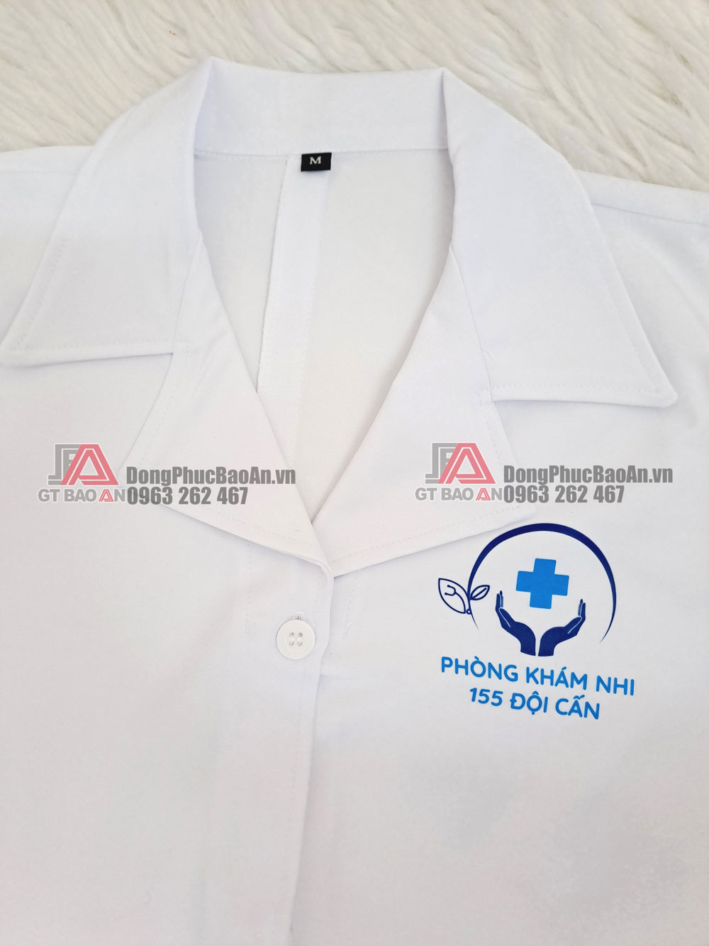 Nhận in thêu áo blouse bác sĩ, y tá theo yêu cầu nhanh rẻ TPHCM quận Bình Tân