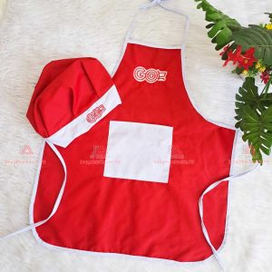 Bộ tạp dề kèm mũ trẻ em, đồng phục nấu ăn, vẽ tranh có thêu logo giá rẻ TPHCM - Siêu thị BigC - Go