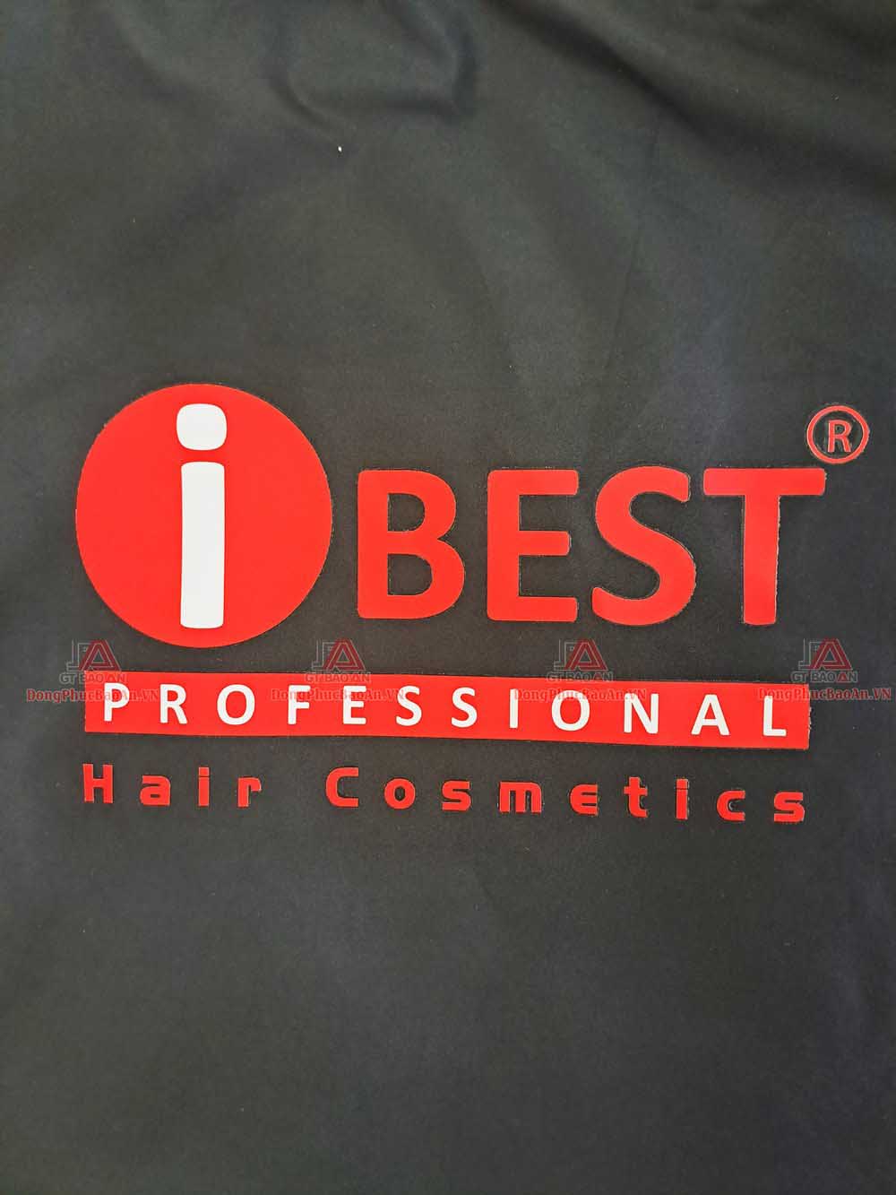 Xưởng in may tạp dề yếm tiệm tóc, tạp dề yếm chống thấm in logo giá rẻ TPHCM - IBEST Hair Cosmetics