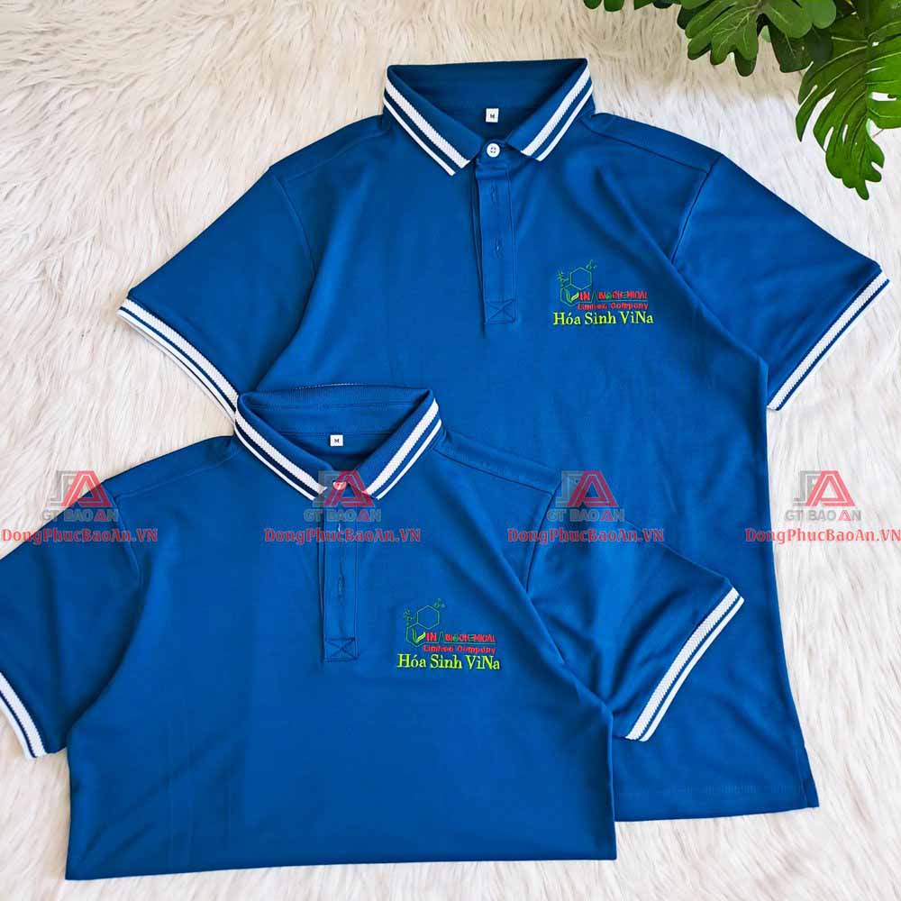 Xưởng may áo thun đồng phục công ty đẹp, cao cấp giá tốt TPHCM - Công ty Hoá Sinh Vina