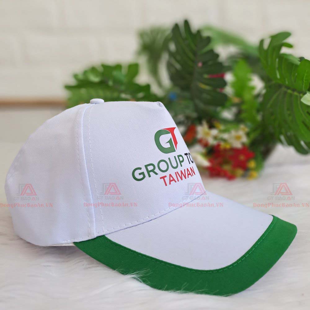 Xưởng may nón kết đồng phục công ty, nón lưỡi trai hội nhóm có logo giá rẻ TPHCM - Bình Dương - GT Group Top Taiwan