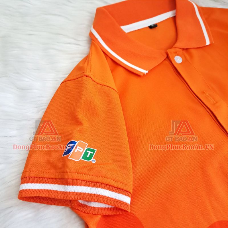 May áo thun đồng phục nhân viên đẹp có in logo giá rẻ TPHCM - FPT
