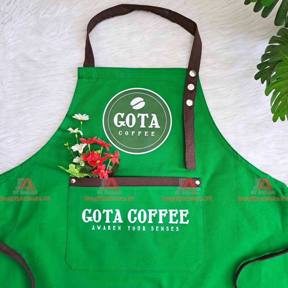 Combo nón + tạp dề đồng phục quán cafe, đồng phục nhân viên đẹp, chuyên nghiệp TPHCM - GOTA COFFEE
