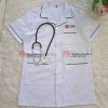 Mẫu áo blouse trắng dược sĩ, y tá, nhà thuốc tay ngắn, form đẹp giá rẻ TPHCM - Nhà thuốc Mariko