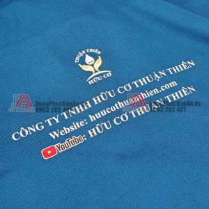 Xưởng in pet áo đồng phục công ty nông nghiệp, áo thun cổ trụ giá rẻ uy tín TPHCM - Công ty hữu cơ Thuận Thiên