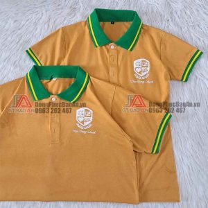 Xưởng gia công áo thun đồng phục giáo viên in logo theo yêu cầu nhanh rẻ TPHCM - Thần đồng school