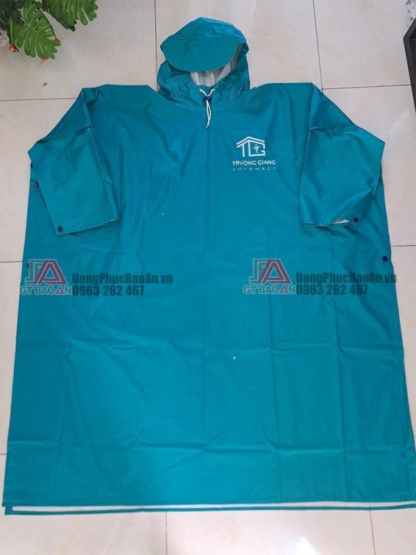 Nhận sản xuất áo mưa in logo nhà thuốc làm quà tặng, quảng cáo theo yêu cầu TPHCM - Trường Giang Pharmacy