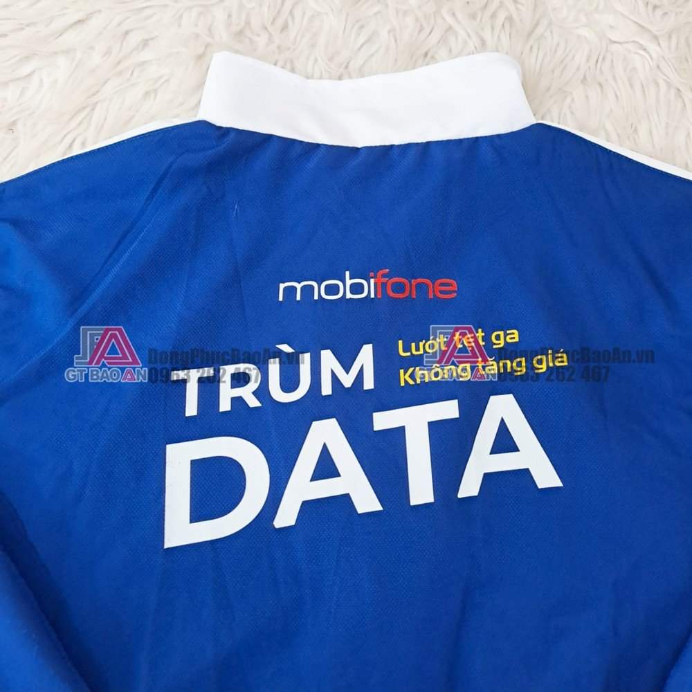 Áo khoác đồng phục Mobifone, áo khoác dù cao cấp in logo giá rẻ TPHCM