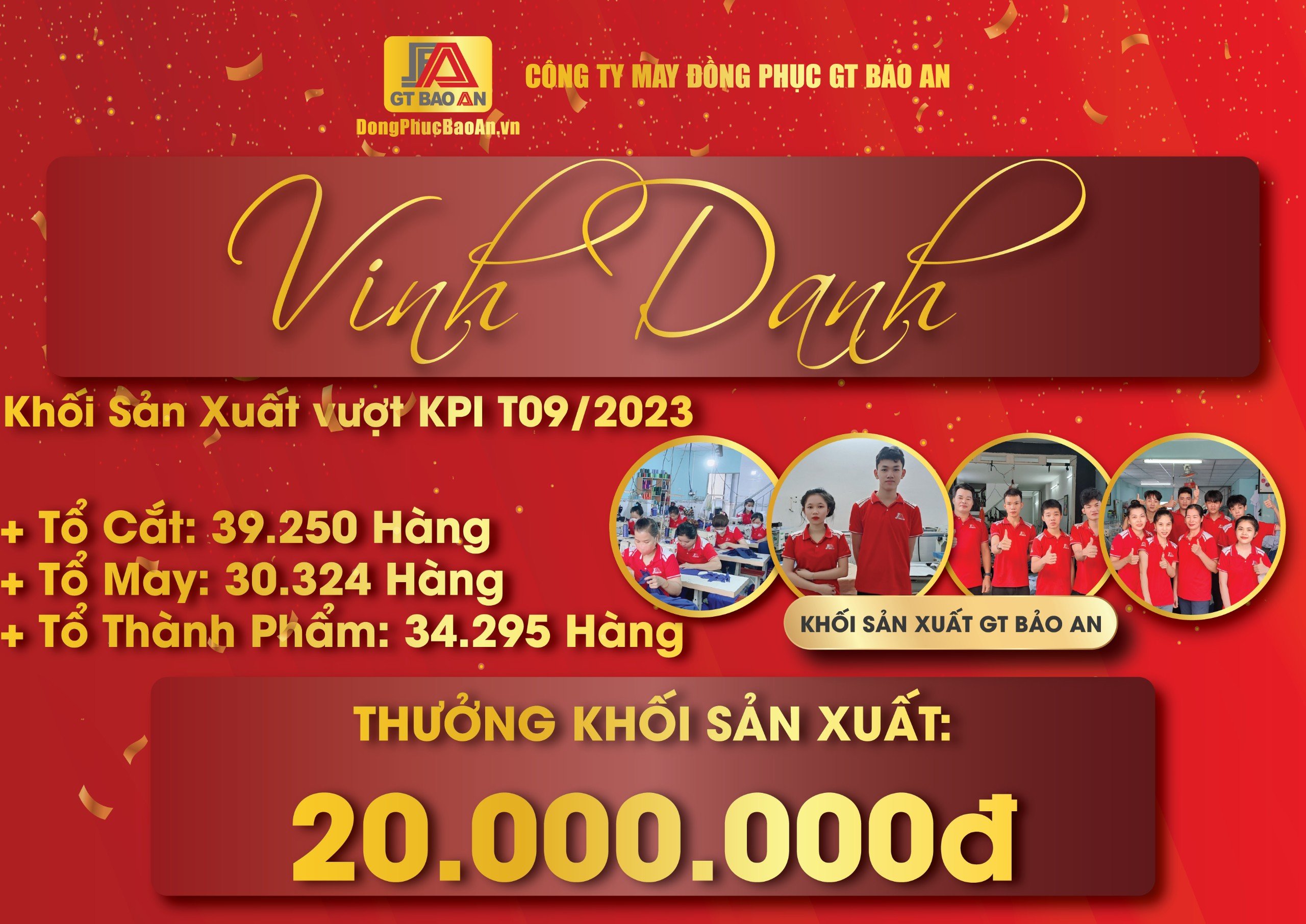 Vinh danh tập thể và cá nhân xuất sắc vượt KPI tháng 92023