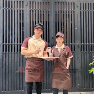 Mẫu áo đồng phục quán cà phê trà sữa rẻ đẹp HCM