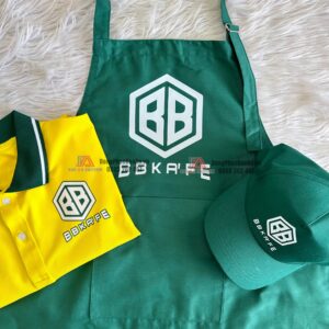 Xưởng in pet Bình Tân, in áo đồng phục quán cafe, áo thun cổ trụ giá rẻ uy tín TPHCM - Quán BBKA'FE