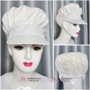 Nón lưới chống tĩnh điện màu trắng