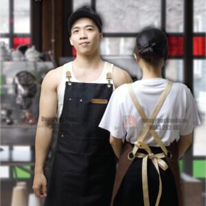 Mặt trước và sau của tạp dề chữ X