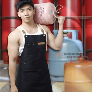 Tạp dề chữ X màu đen