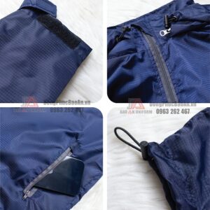 Chi tiết áo khoác gió