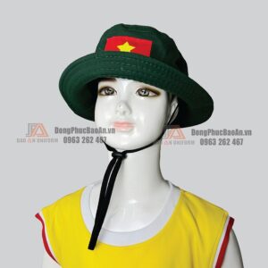 Mẫu nón tai bèo trẻ em cờ đỏ sao vàng