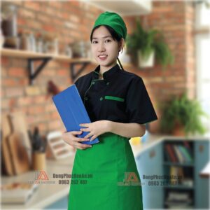 May đồng phục bếp đẹp cho nữ